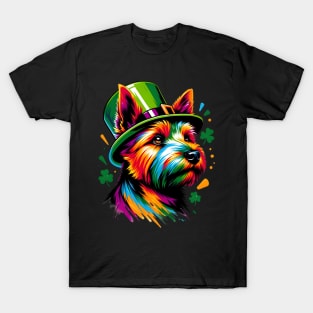 Norwich Terrier in Saint Patrick's Day Celebrations T-Shirt